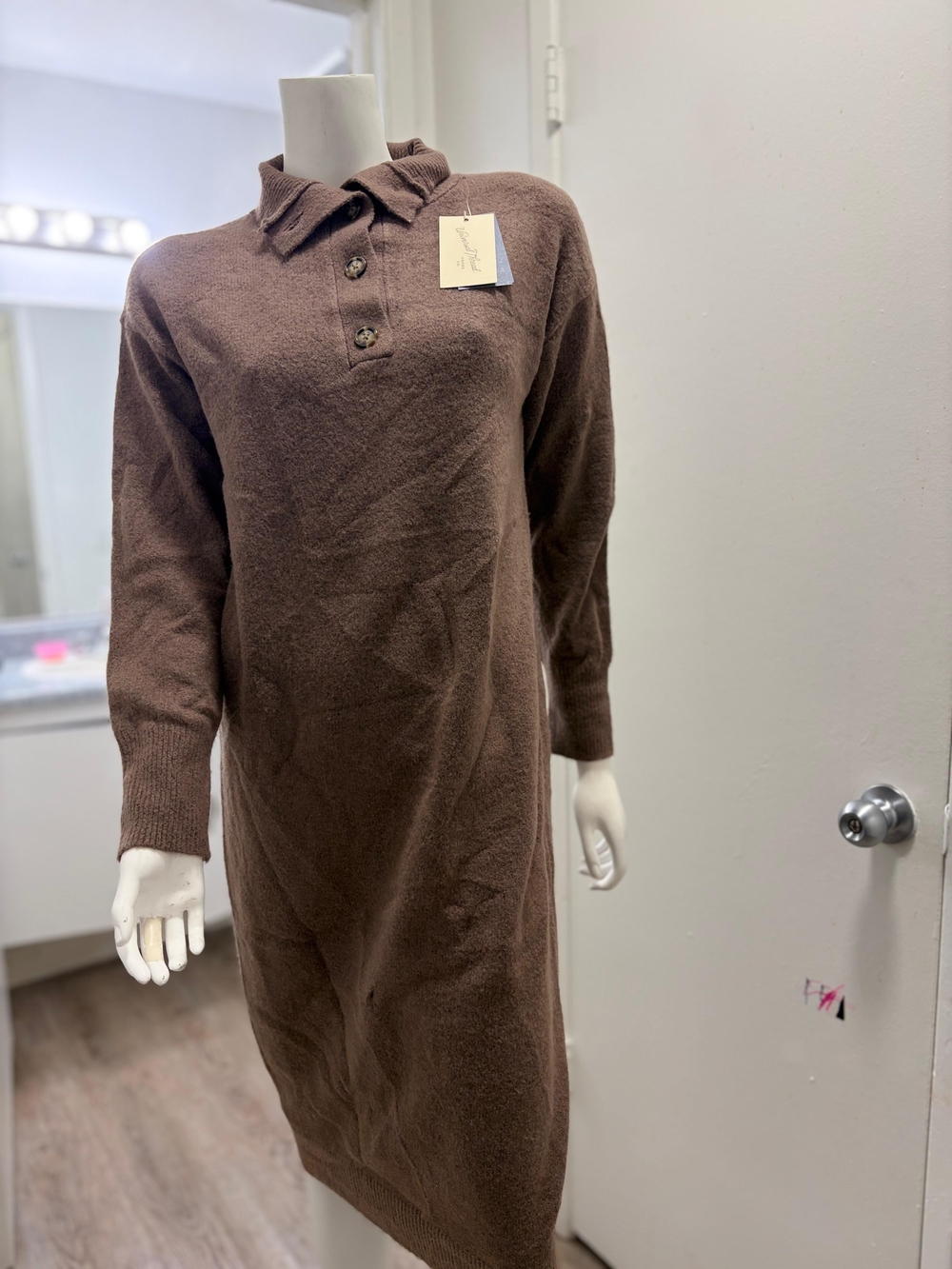 Universal Thread Brown Polo Knit Dress